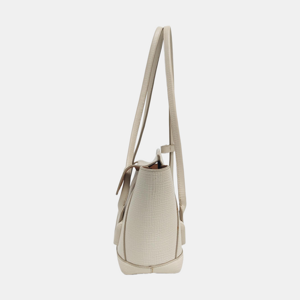 Authenticated pre-owned  Arco Mini Calfskin White - Top Handle Bag at Looply
