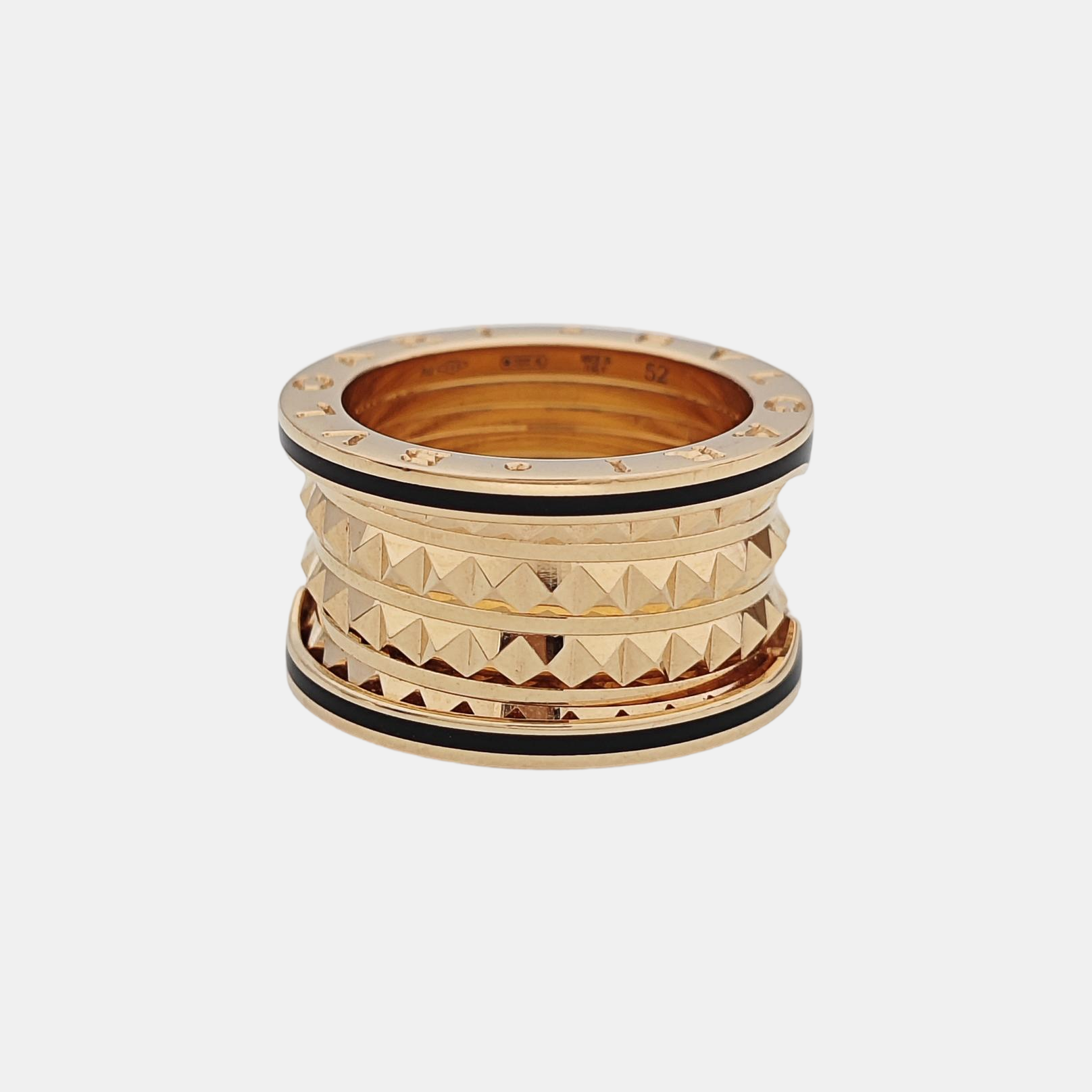 B.ZERO1 18k Rose Gold Ring EU 52