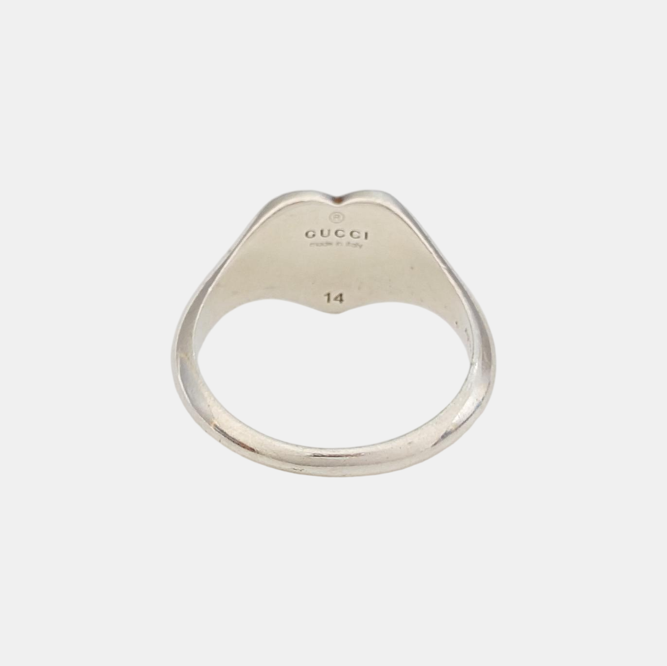 Interlocking G 925 Sterling Silver Ring HK 14