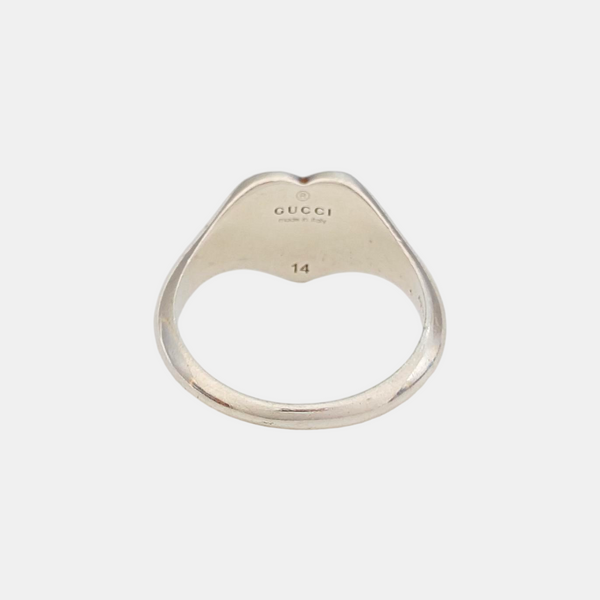 Interlocking G 925 Sterling Silver Ring HK 14