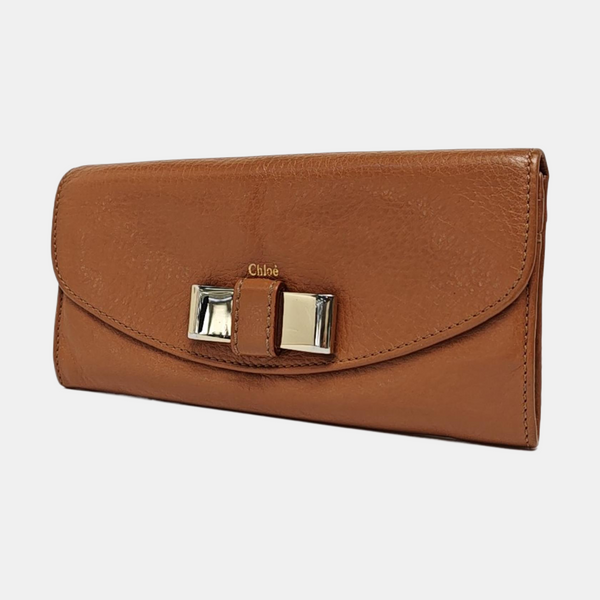 Lily Calfskin Brown Wallet