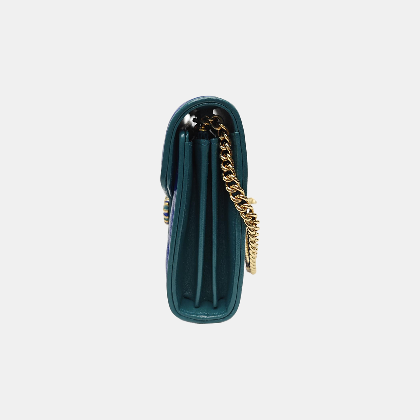 GG Marmont Mini Quilted Calfskin Blue