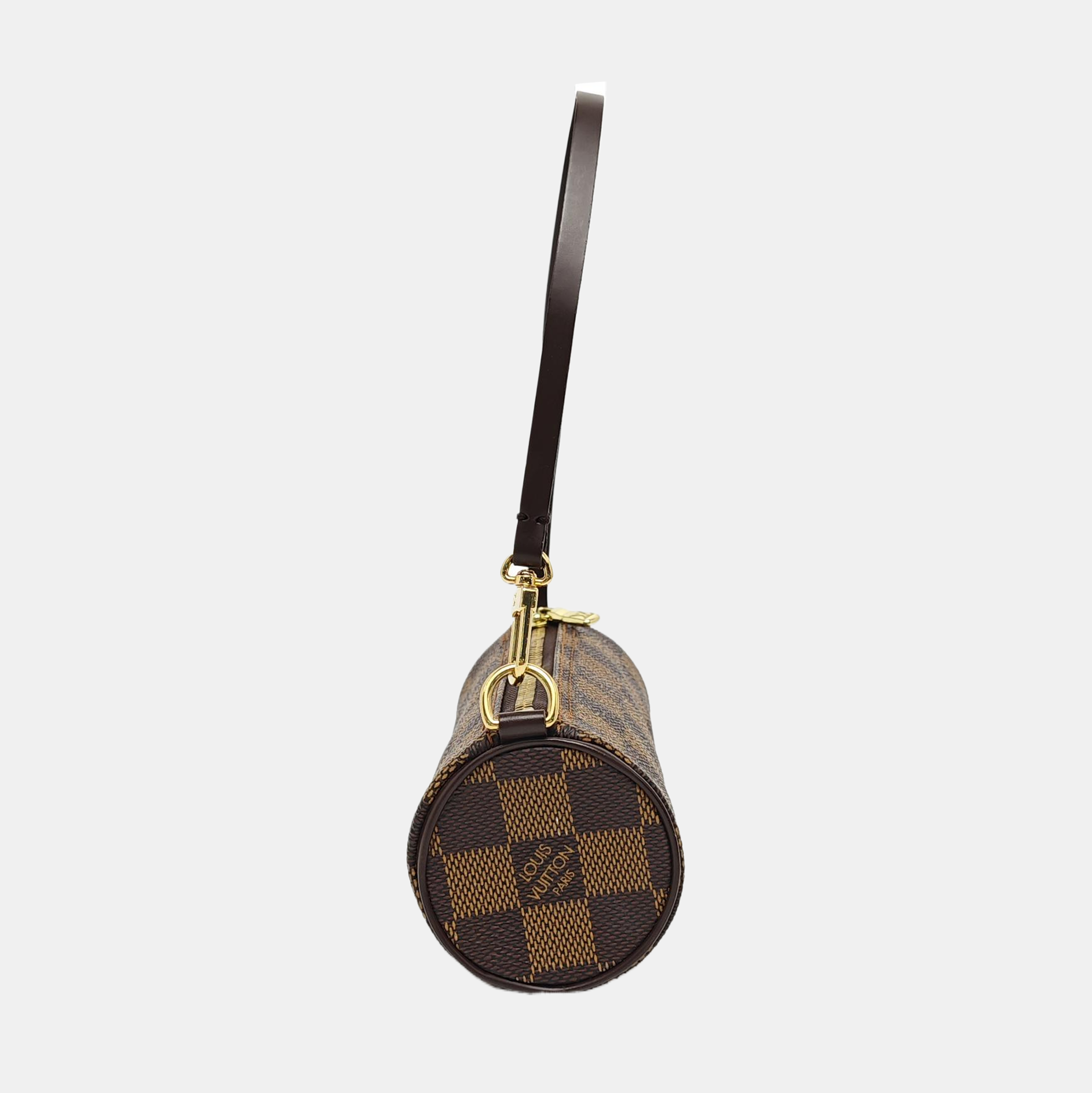 PAPILLON Mini Damier Ebene Coated Canvas Brown