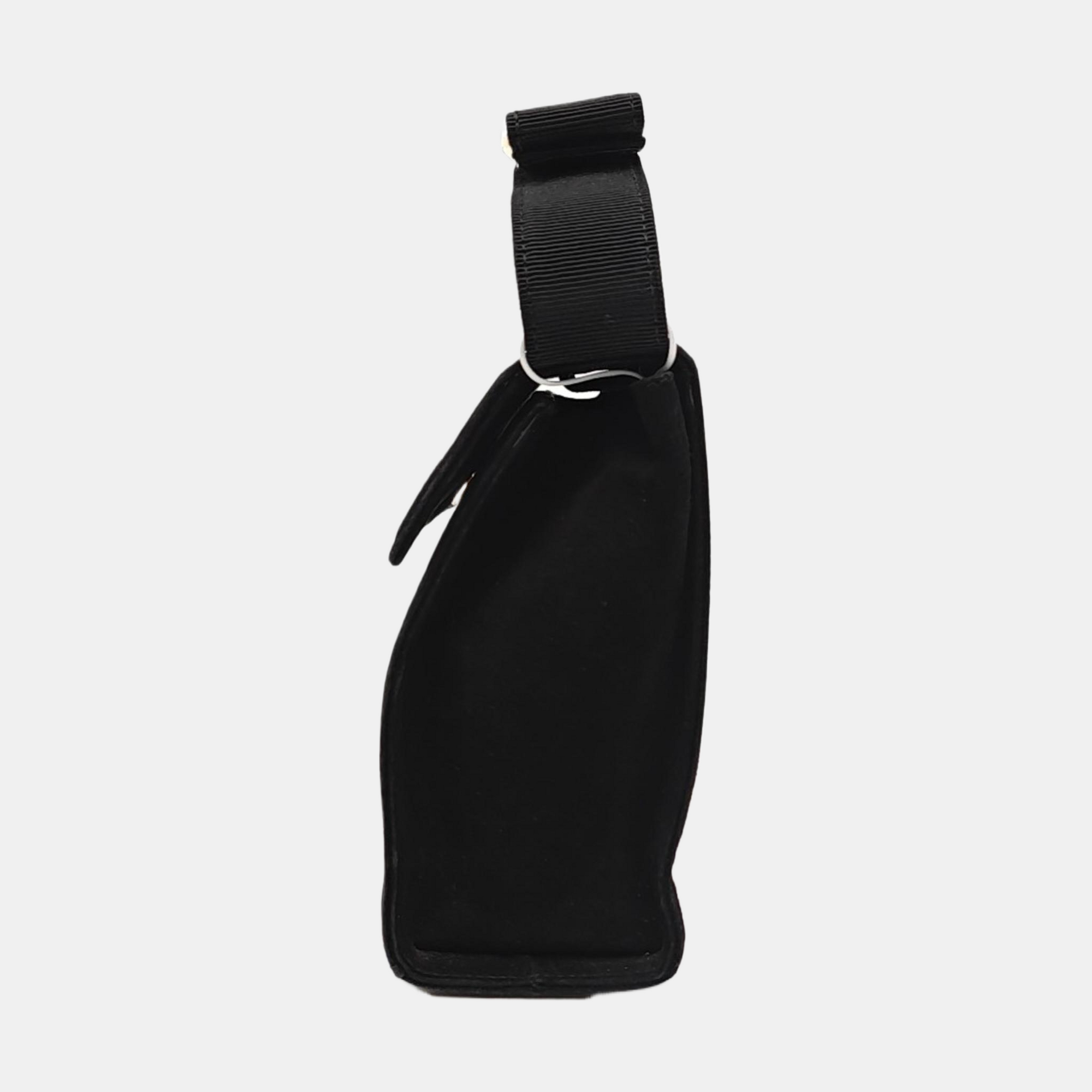 Suede Shoulder Bag Black