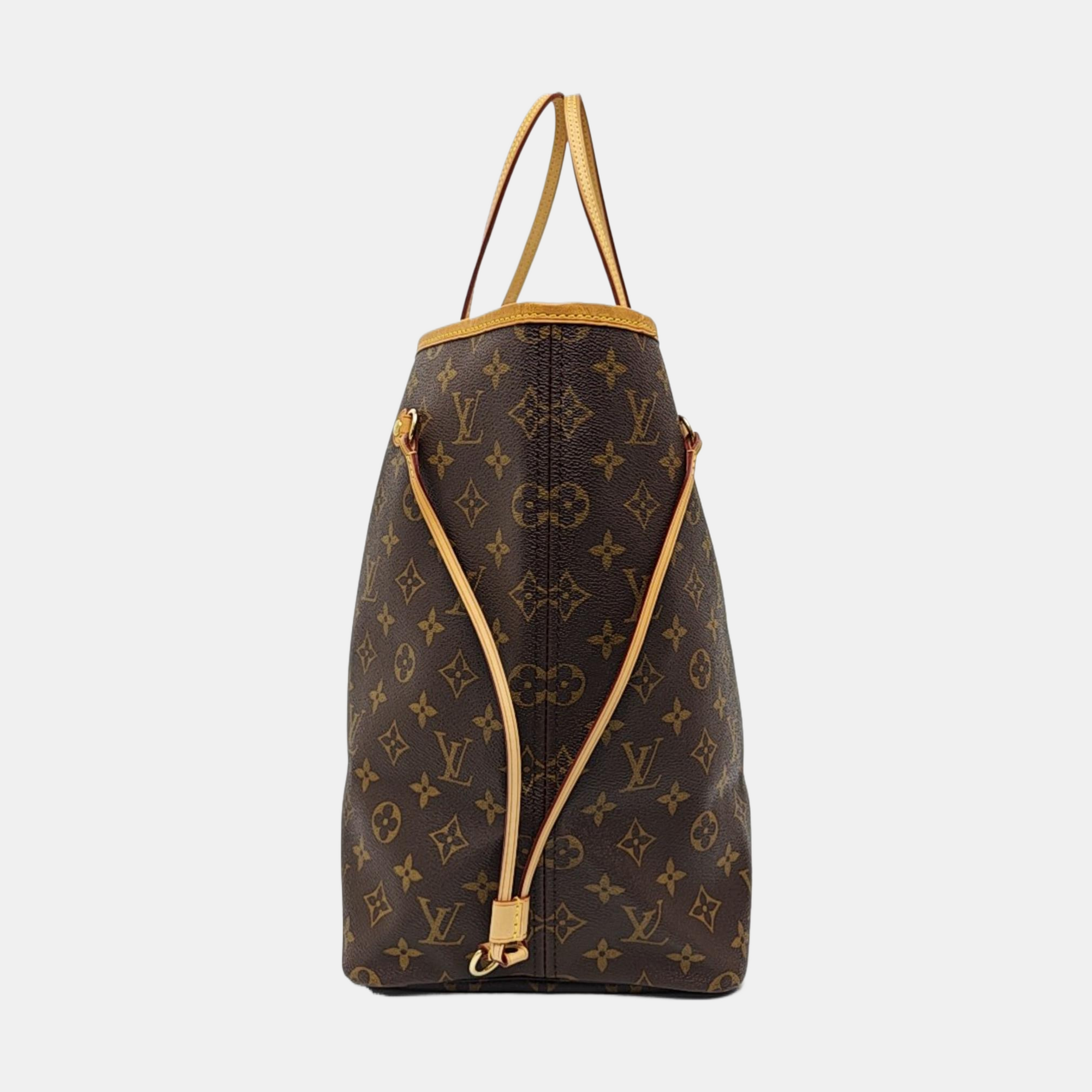 NEVERFULL GM Monogram Coated Canvas Brown