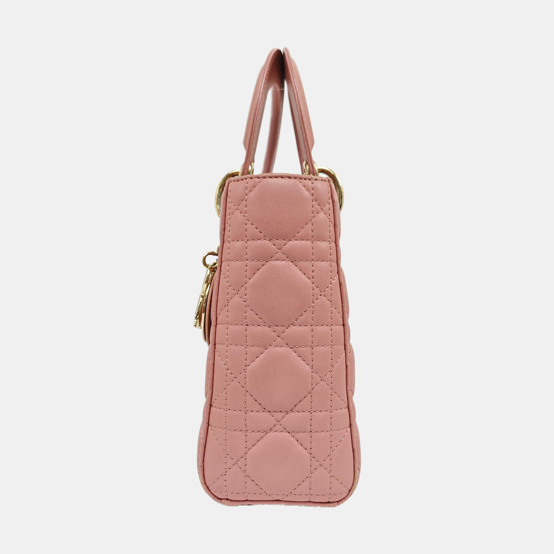 Lady Dior Small Cannage Lambskin Pink