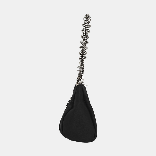 Nylon Top Handle Bag Black