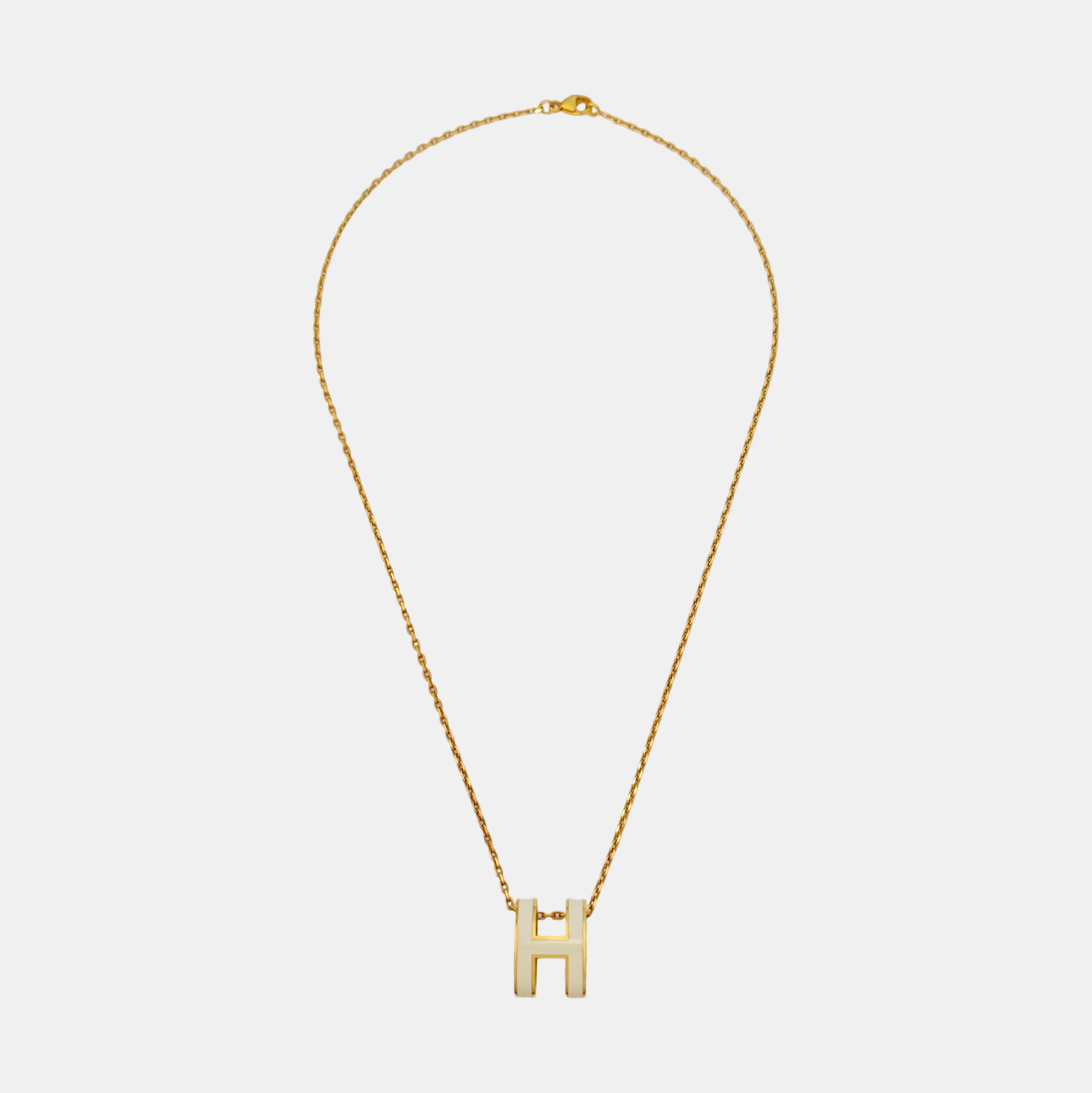 Pop H Metal Gold Necklace