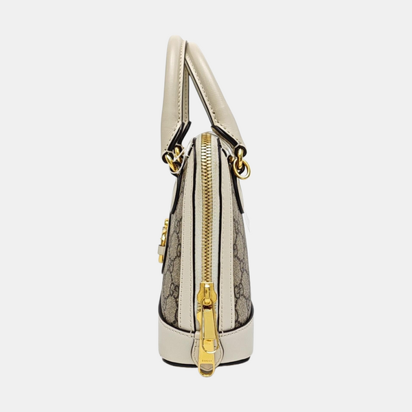 Horsebit 1955 Mini Coated Canvas Beige