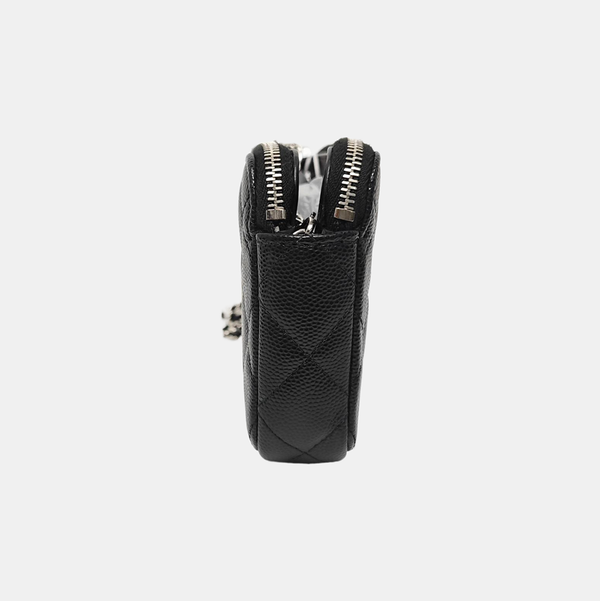 Quilted Grained Calfskin Black