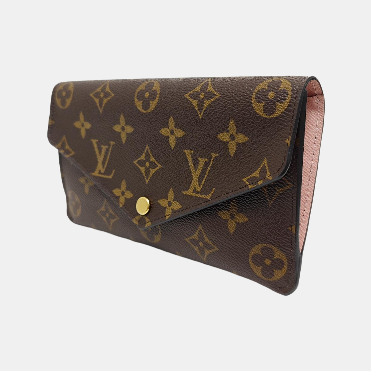 JEANNE Monogram Coated Canvas Brown Wallet