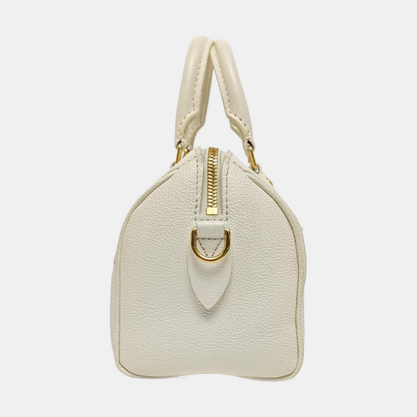 SPEEDY 20 Monogram Calfskin White
