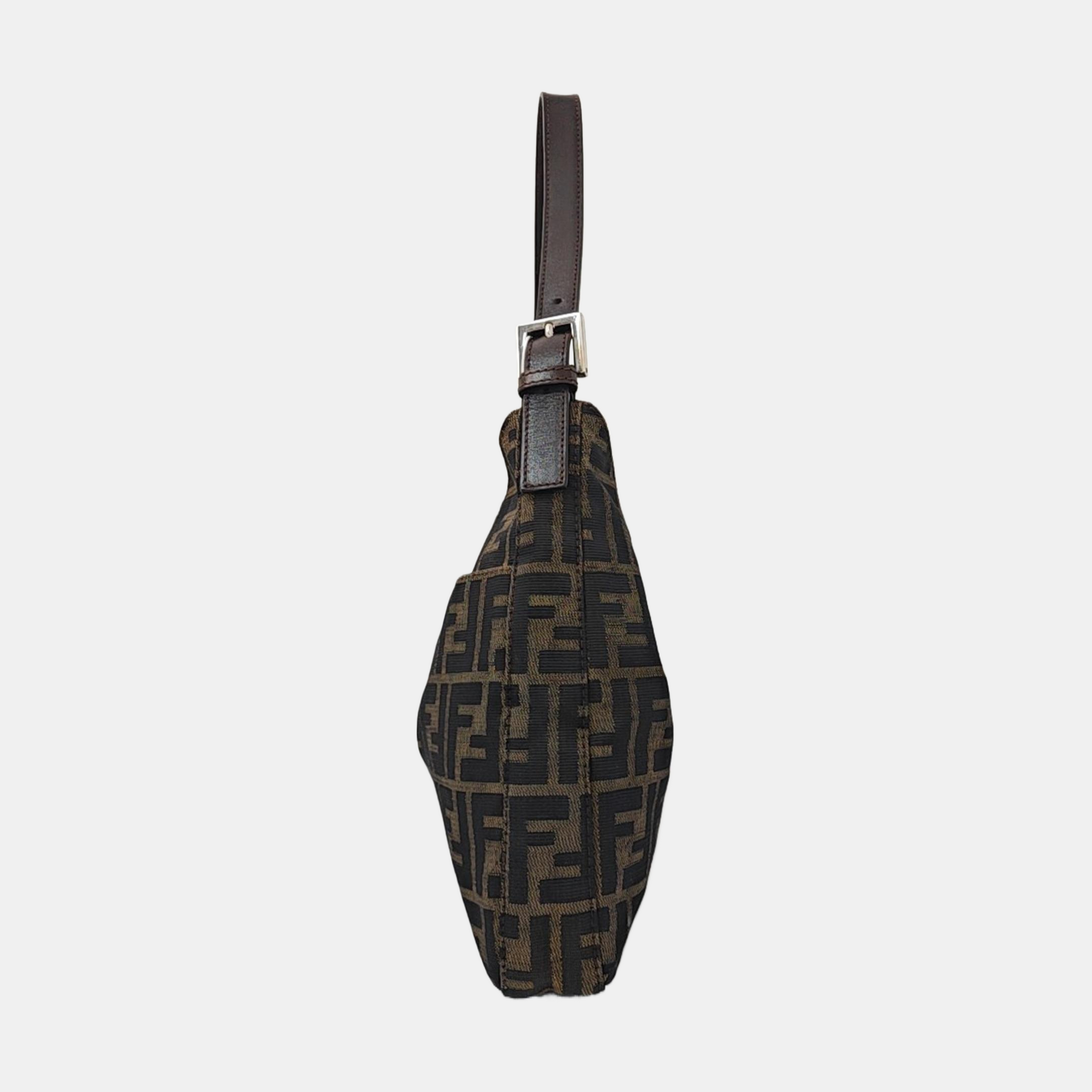 Fabric Shoulder Bag Brown
