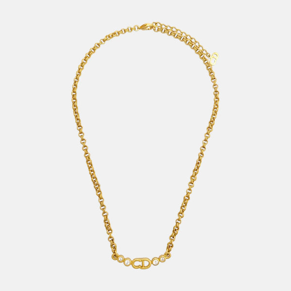 Collar Petit CD de Metal Dorado