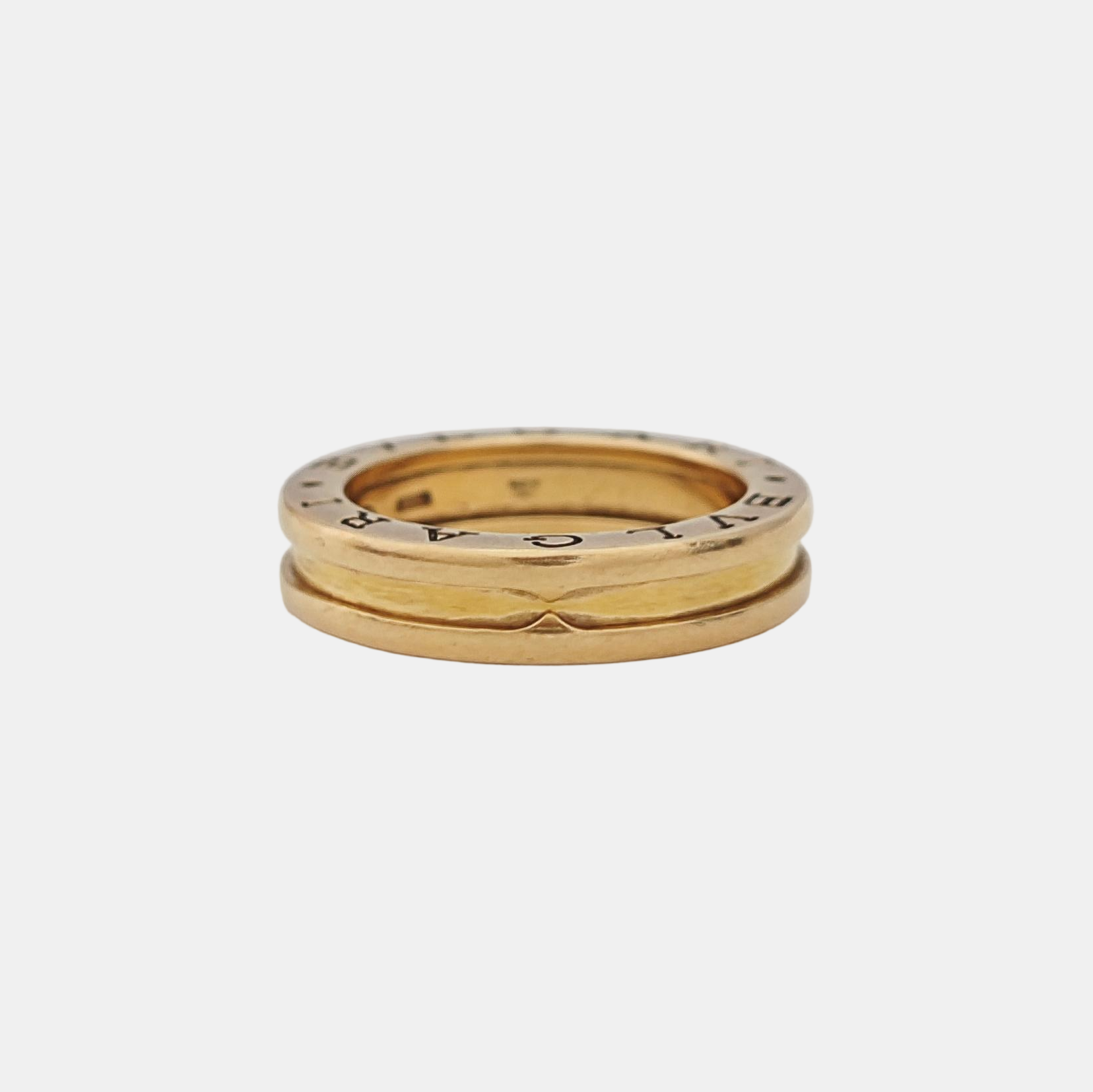 B.ZERO1 18k Rose Gold Ring EU 52