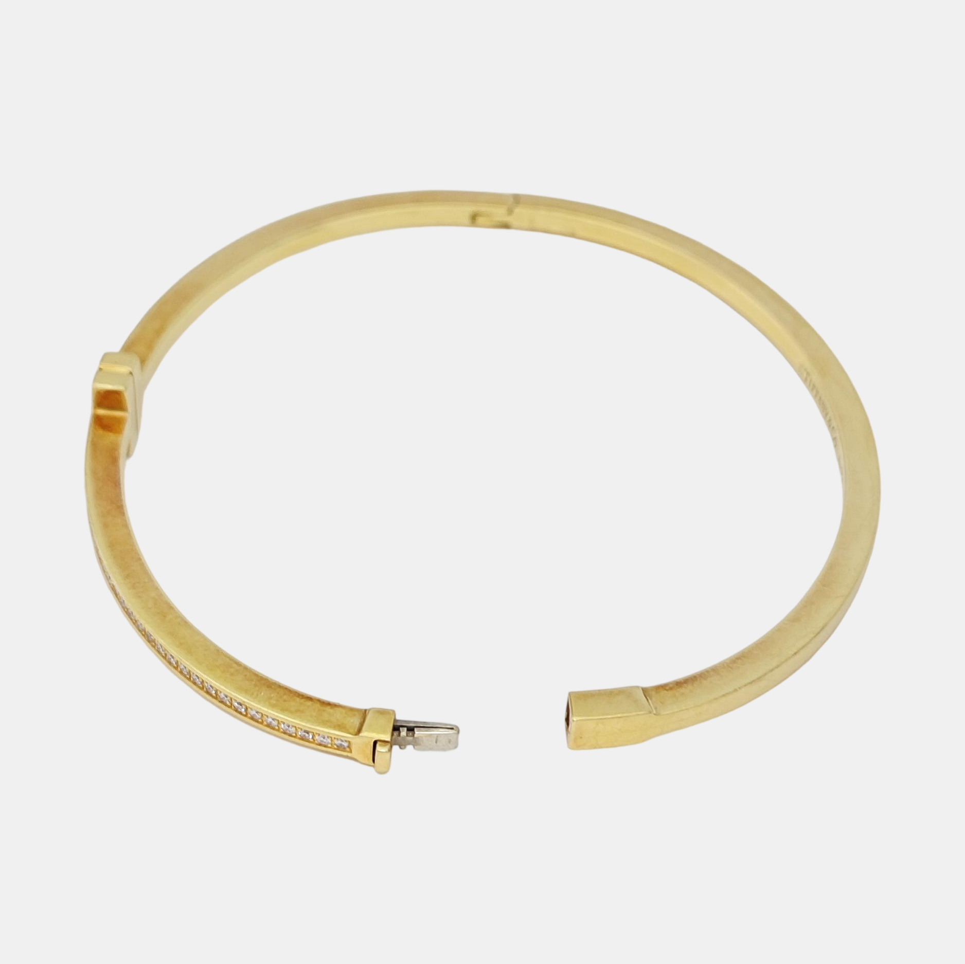Tiffany T 18k Gold Bangle