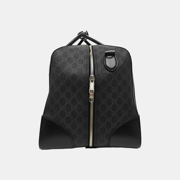 Monogram Coated Canvas Shoulder Bag Black