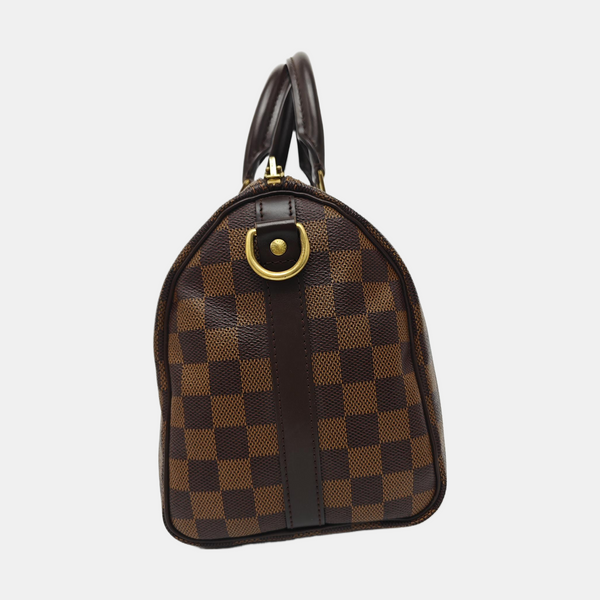 SPEEDY 25 Damier Ebene Coated Canvas Brown