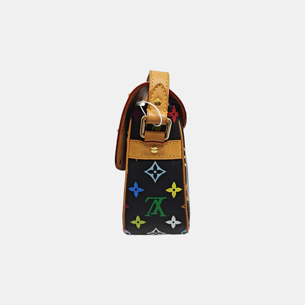 LV × TM SOLOGNE Monogram Coated Canvas Black
