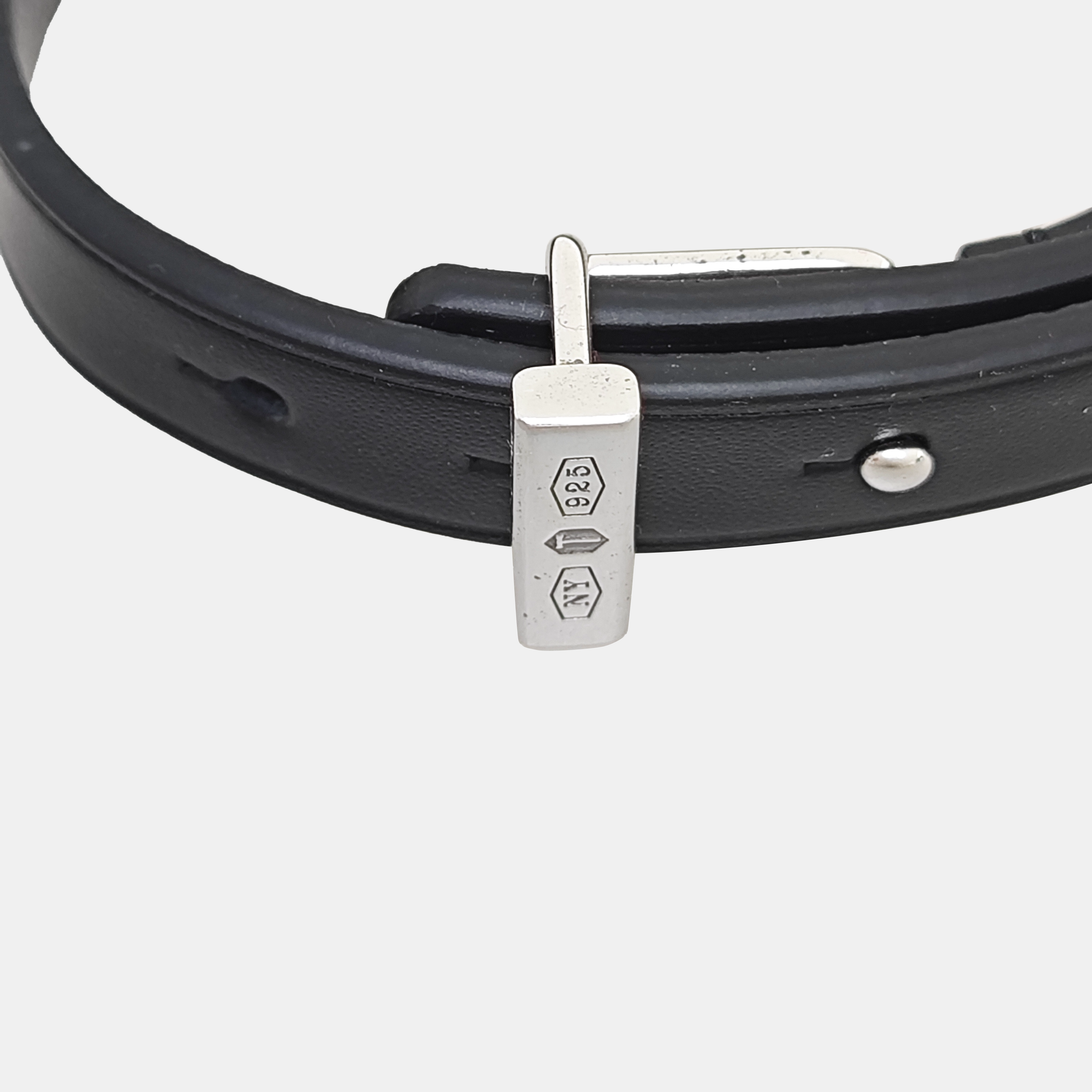 Tiffany 1837 925 Sterling Silver Black Bracelet