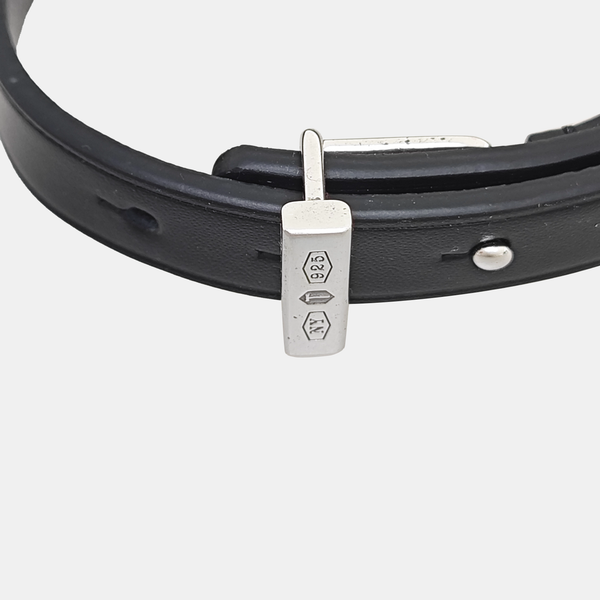 Tiffany 1837 925 Sterling Silver Black Bracelet
