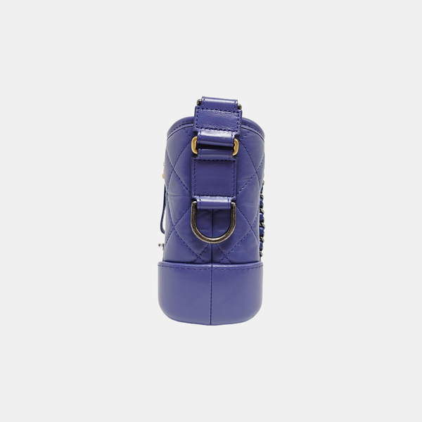 GABRIELLE Small Quilted Calfskin Purple