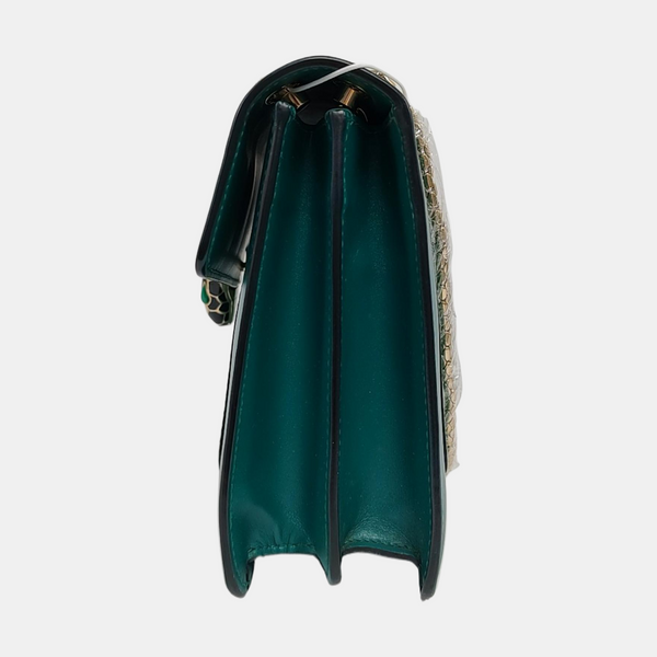 SERPENTI FOREVER Medium Calfskin Green