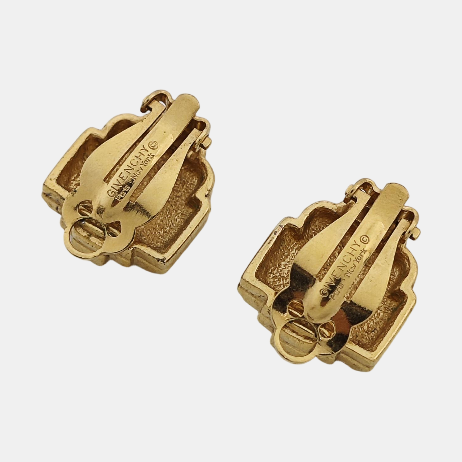 Metal Gold Clip On Earrings