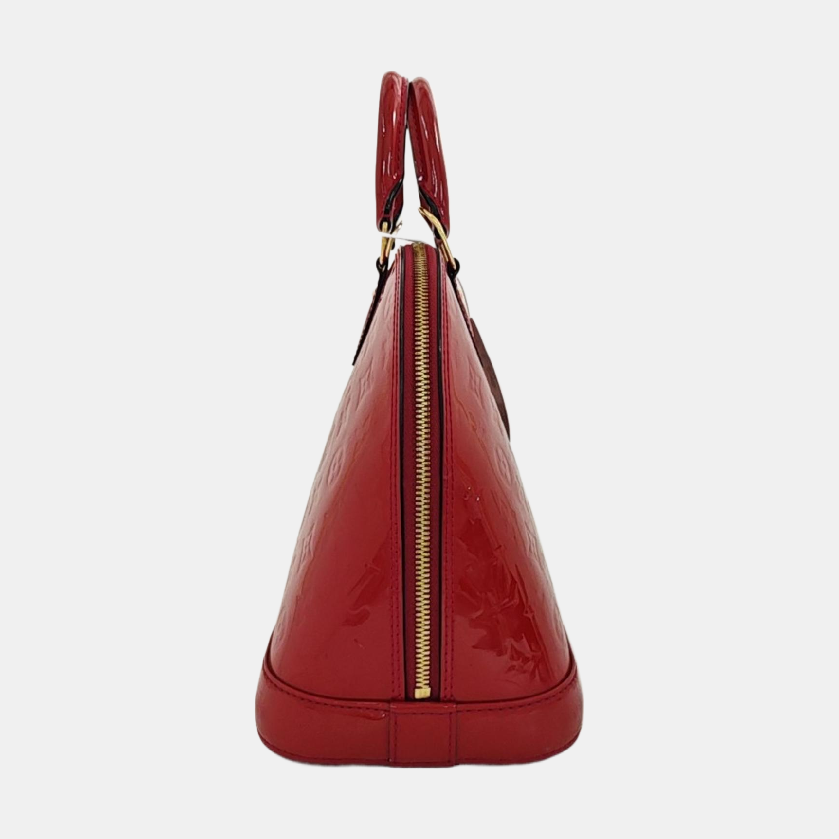 ALMA PM Monogram Patent Leather Red