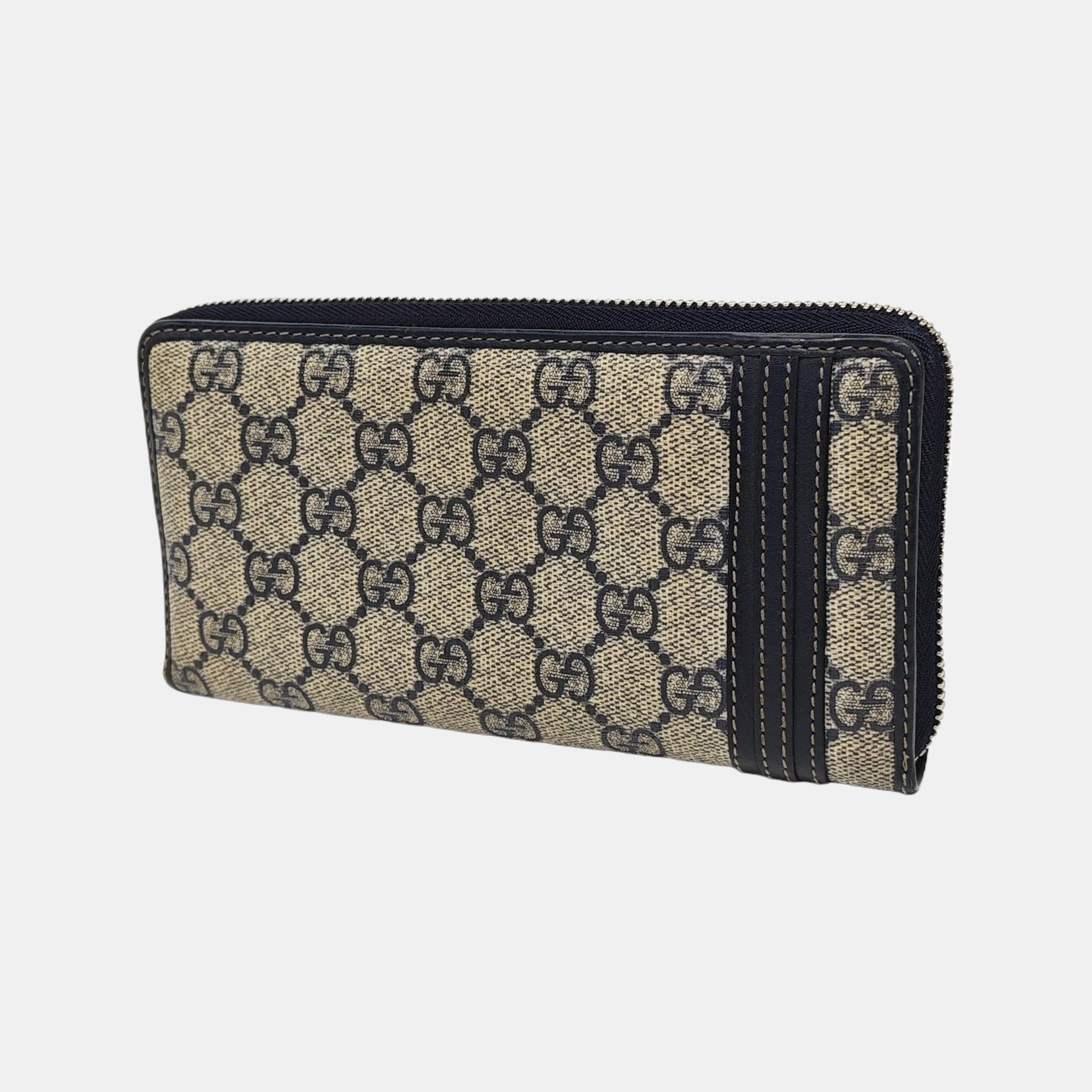 Monogram Coated Canvas Wallet Beige