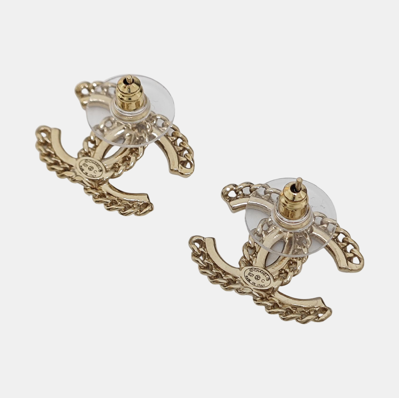 Metal Gold Stud Earrings
