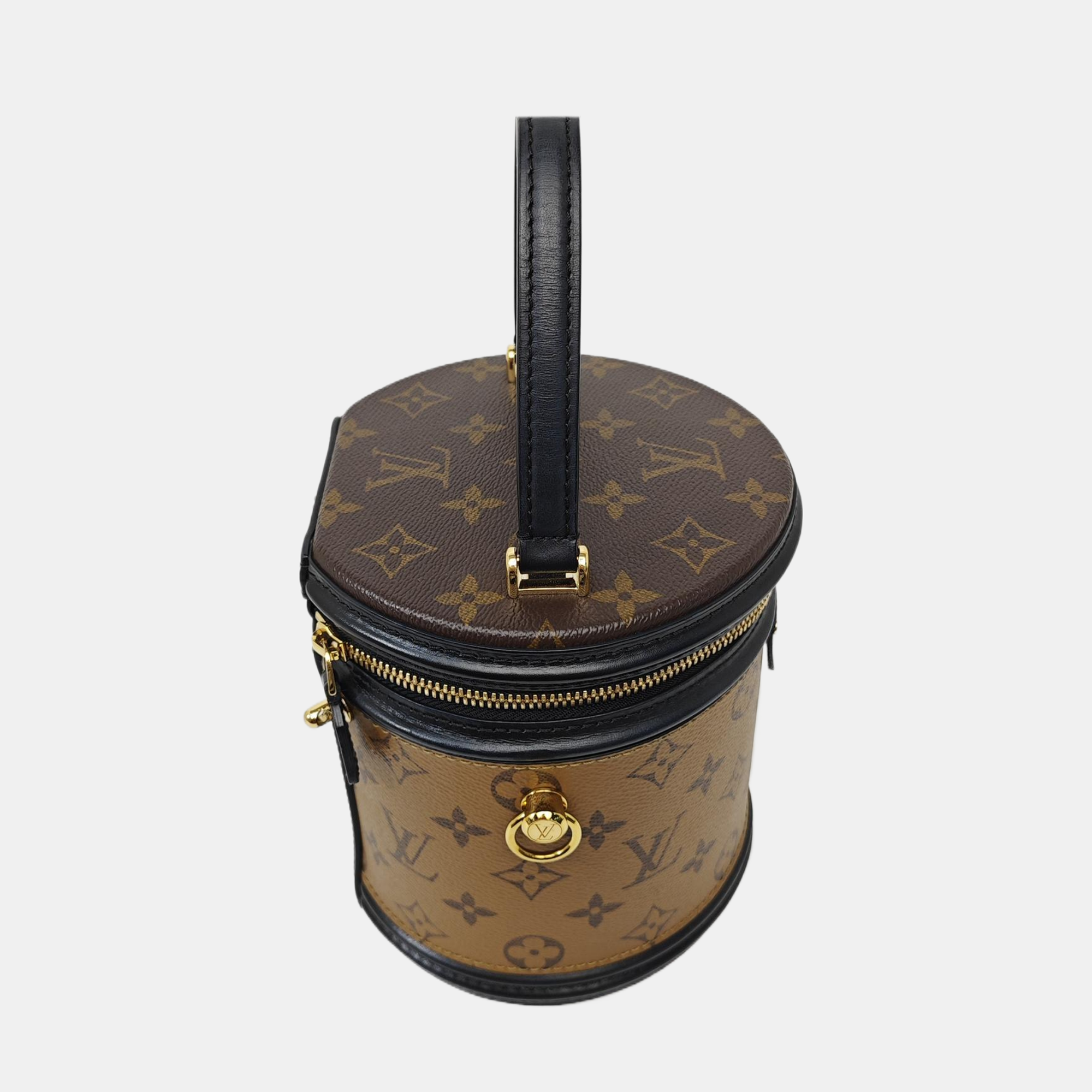 CANNES PM Monogram Coated Canvas Brown