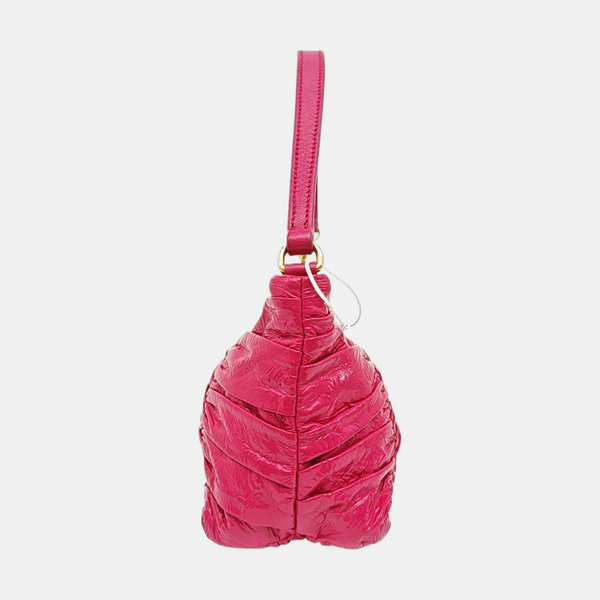 Patent Leather Top Handle Bag Pink