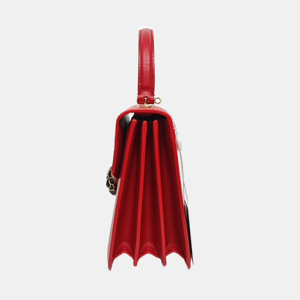 SERPENTI FOREVER Small Stingray Leather Red