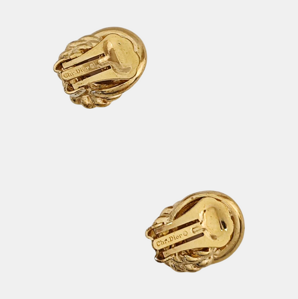 Metal Gold Clip On Earrings