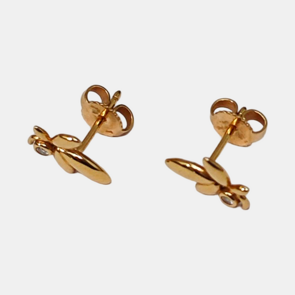18k Rose Gold Stud Earrings