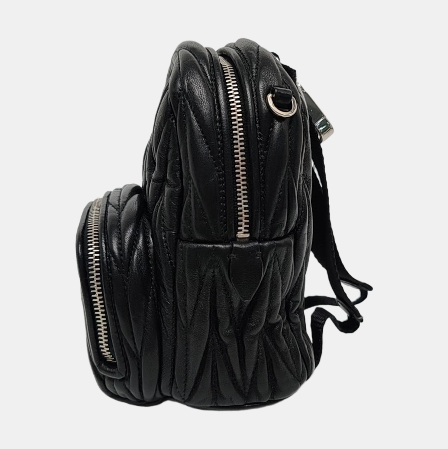 Matelassé Super Mini Lambskin Black
