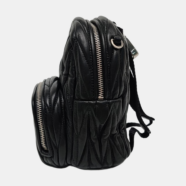 Matelassé Super Mini Lambskin Black