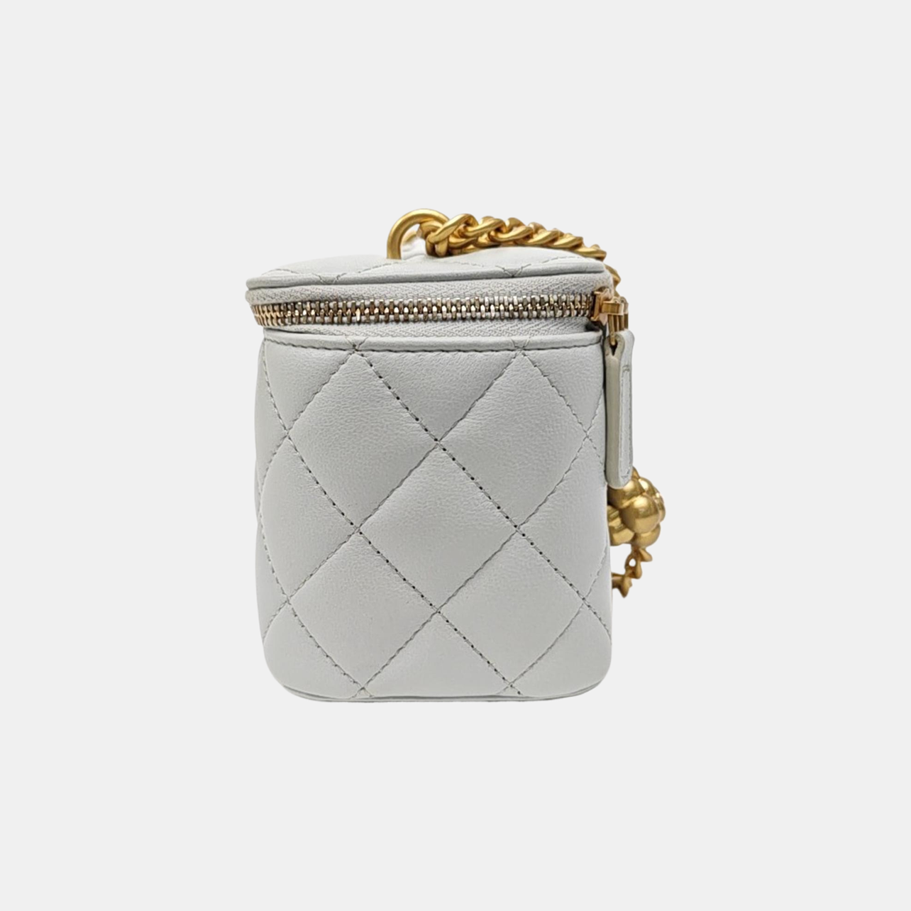 Quilted Lambskin Shoulder Bag Blue