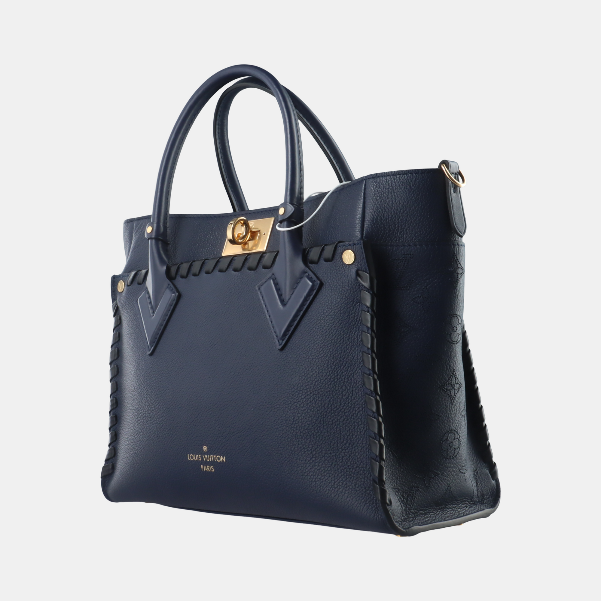 ON MY SIDE MM Calfskin Blue