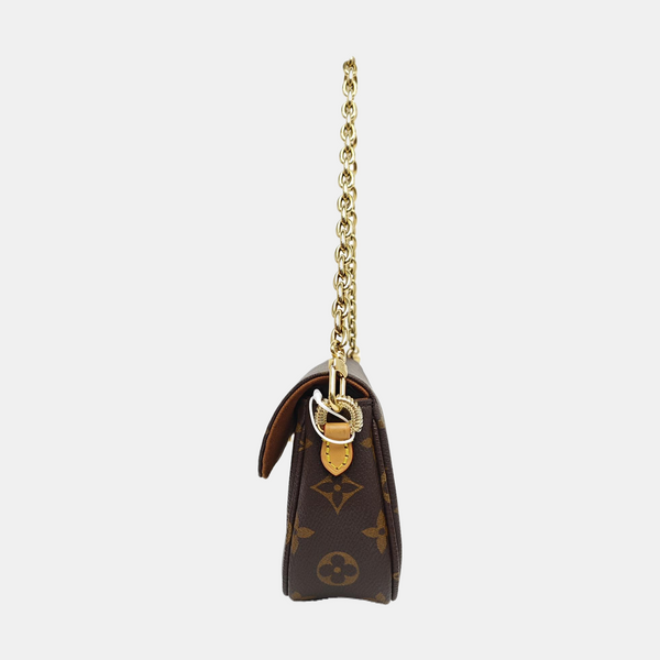 IVY Monogram Coated Canvas Brown
