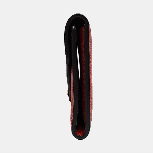CURIEUSE Monogram Calfskin Red Wallet