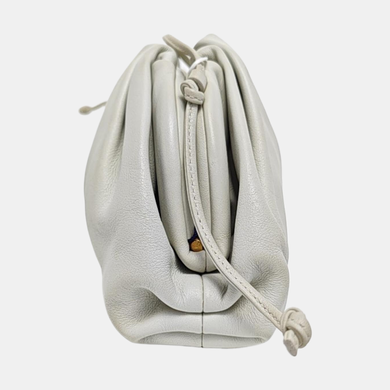 Authenticated pre-owned  The Pouch Mini Calfskin White - Shoulder Bag at Looply