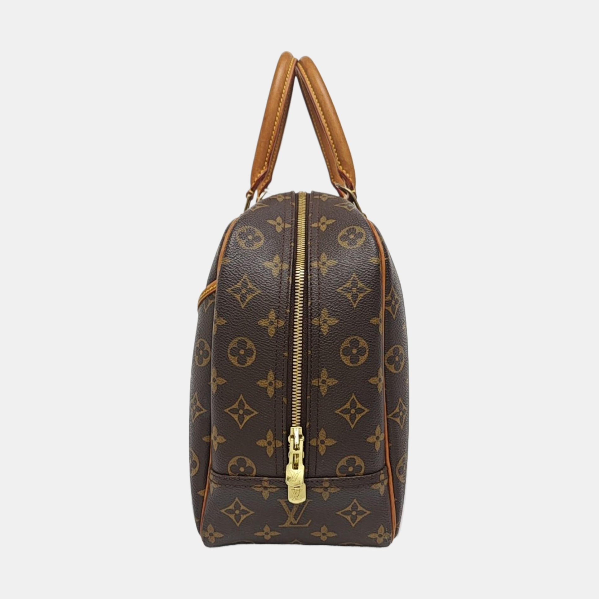 DEAUVILLE GM Monogram Coated Canvas Brown