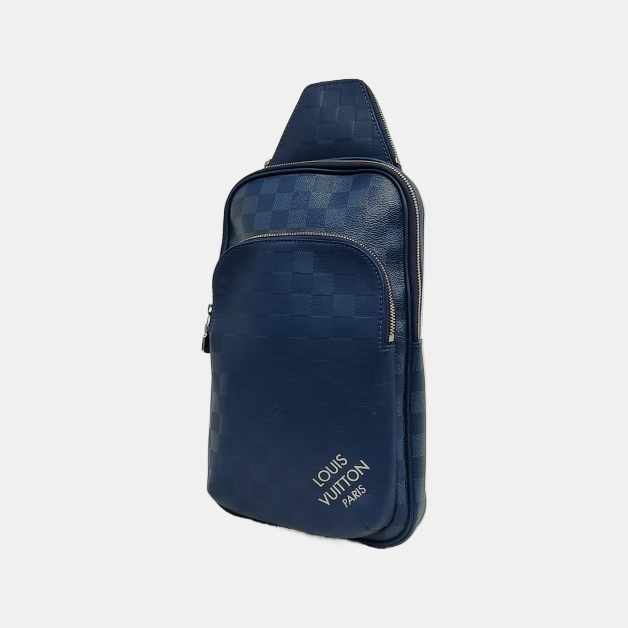 OUTDOOR Damier Coated Canvas Blue