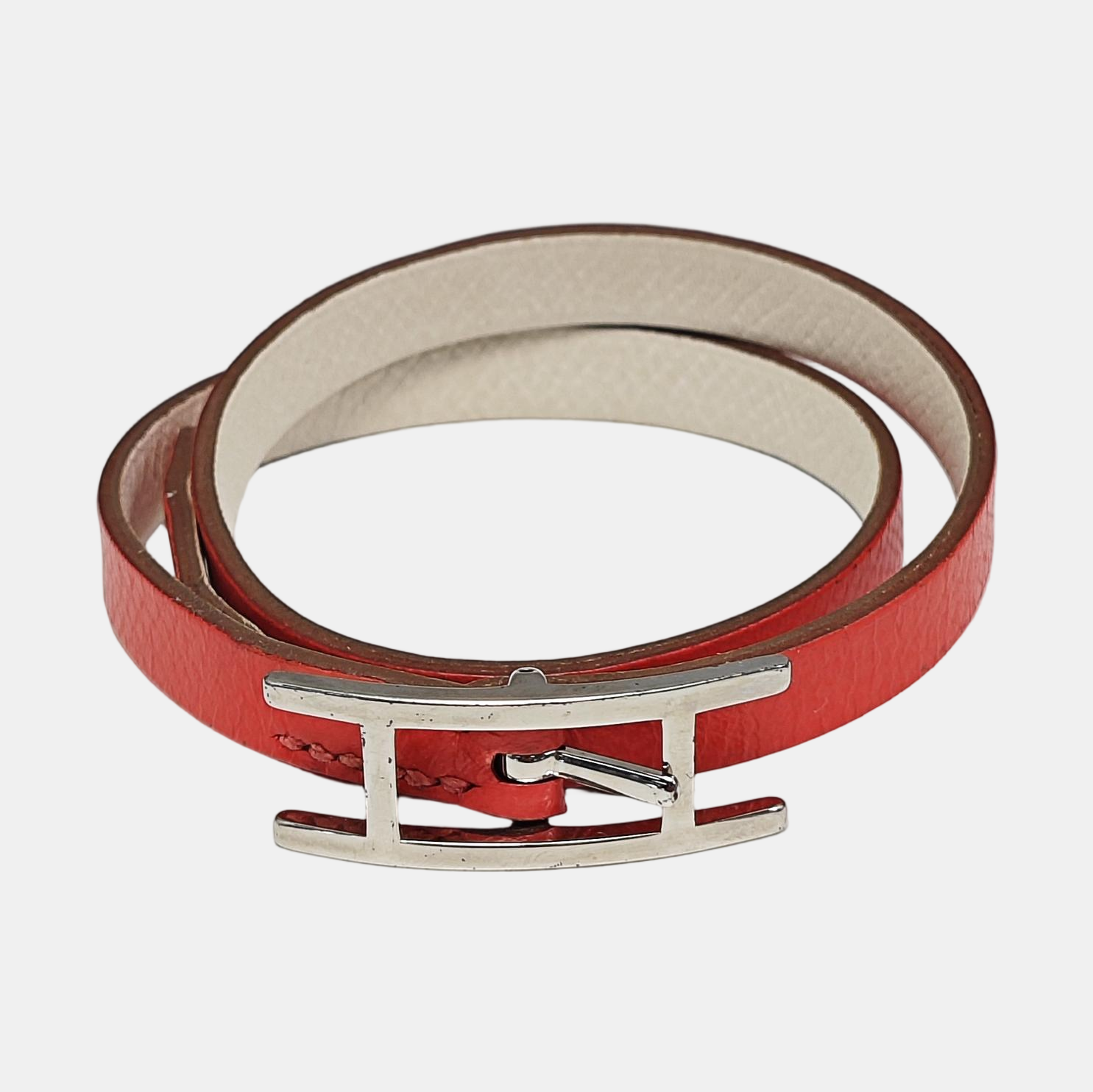 Behapi Leather Red Bangle