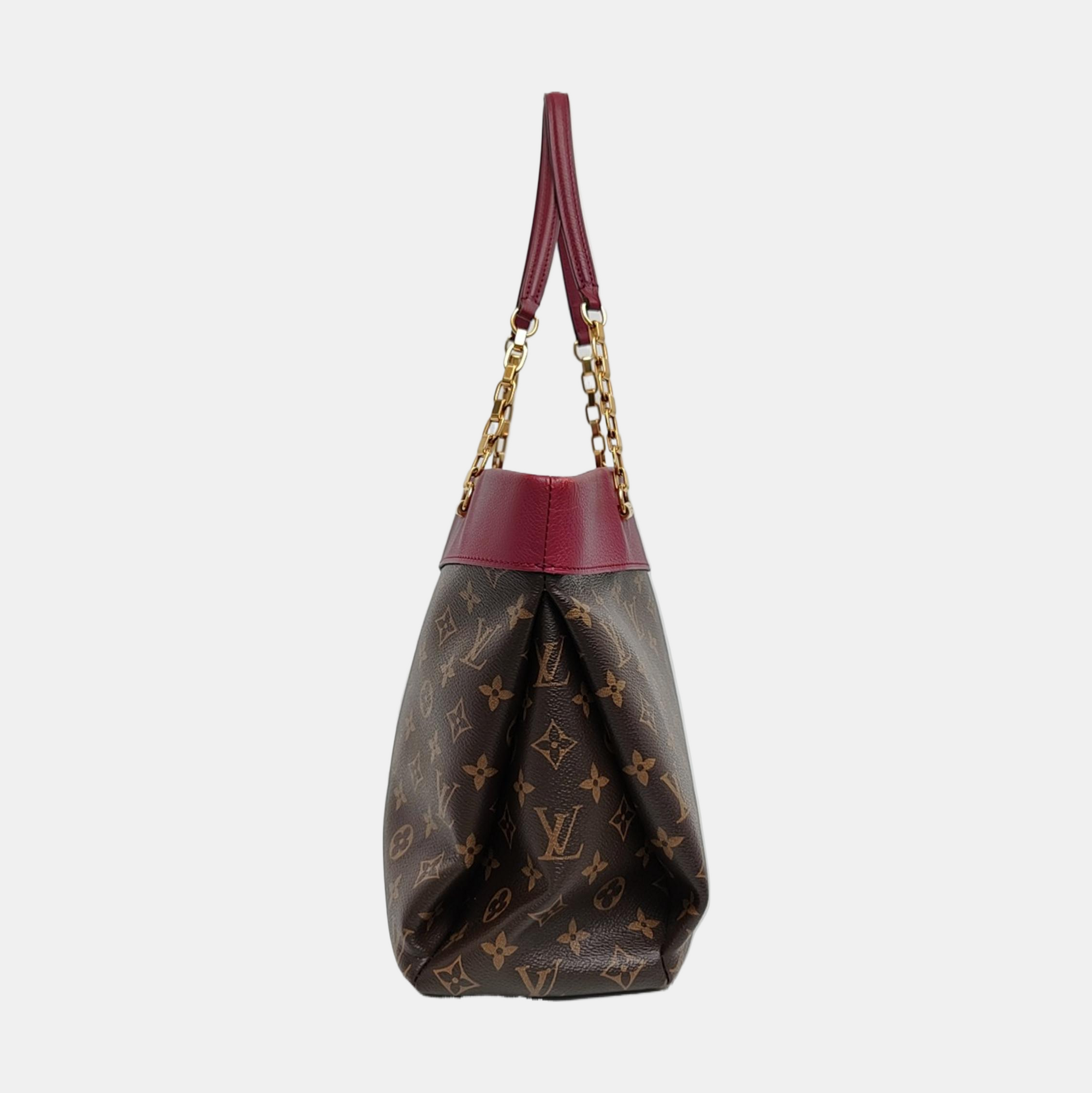 Authenticated pre-owned  PALLAS Monogram Coated Canvas Brown - Tote Bag at Looply
