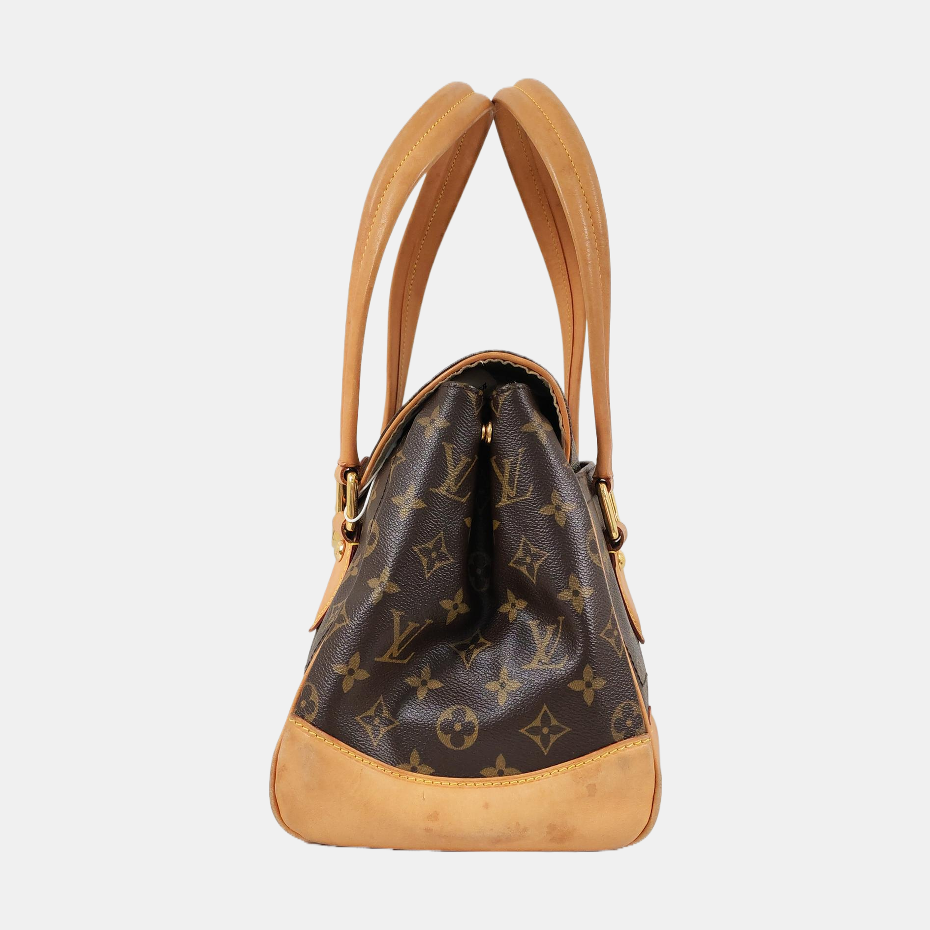 BEVERLY Monogram Coated Canvas Brown