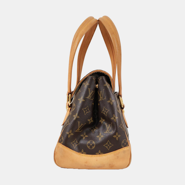 BEVERLY Monogram Coated Canvas Brown