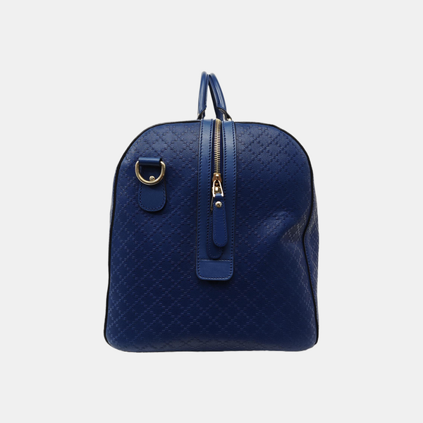 Leather Shoulder Bag Blue